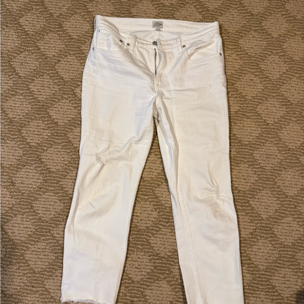 J. Crew Women's White Ankle & Cropped Jeans